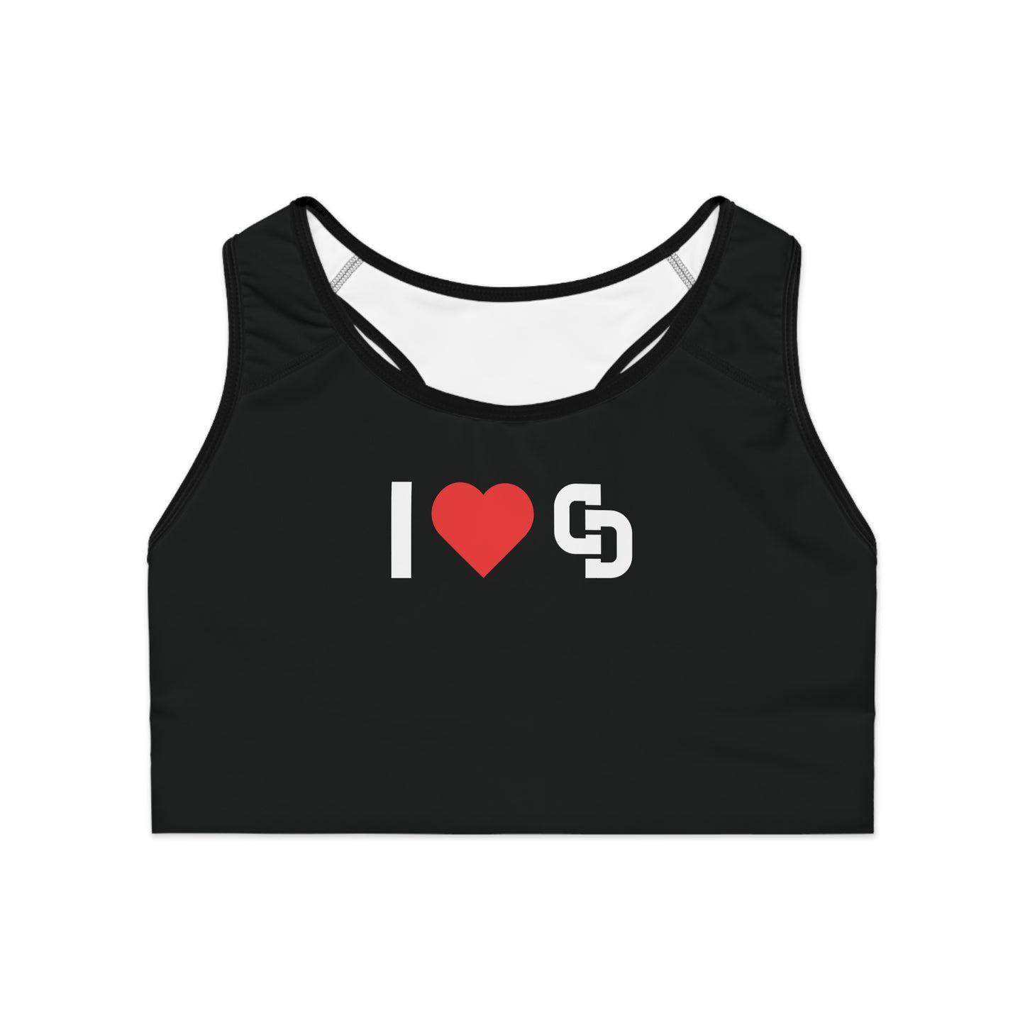 Sports bra - love (dark)