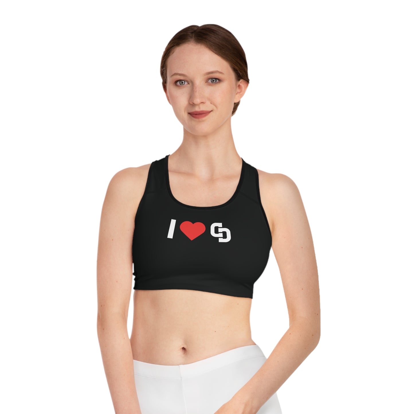 Sports bra - love (dark)