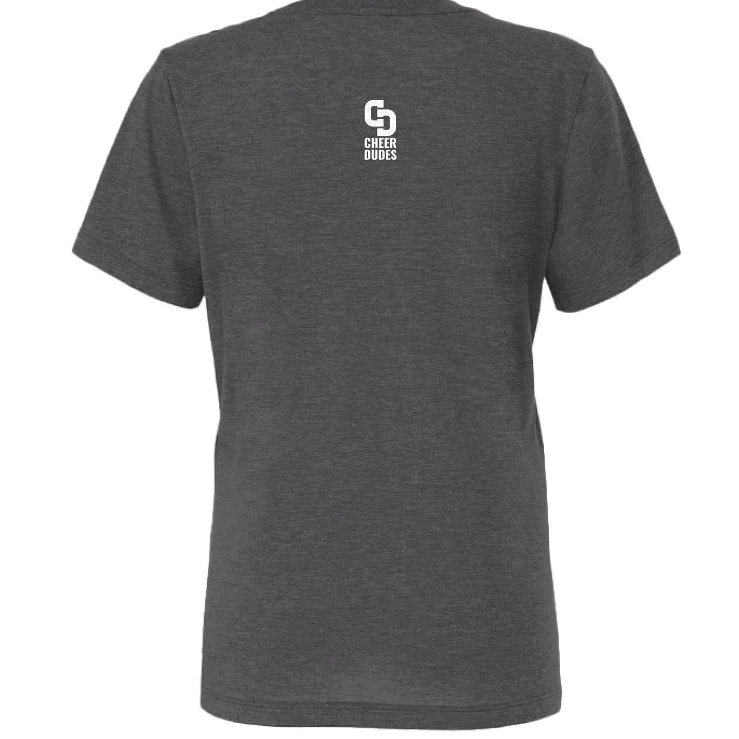 Solid Dark Grey Triblend - BACK