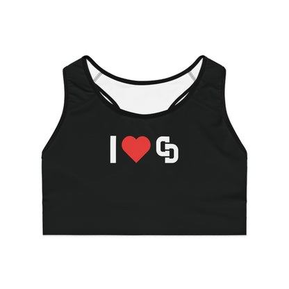 Sports bra - love (dark)