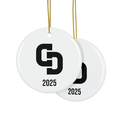 Ceramic ornament - white