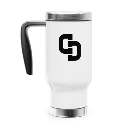 Stainless steel travel mug 14oz