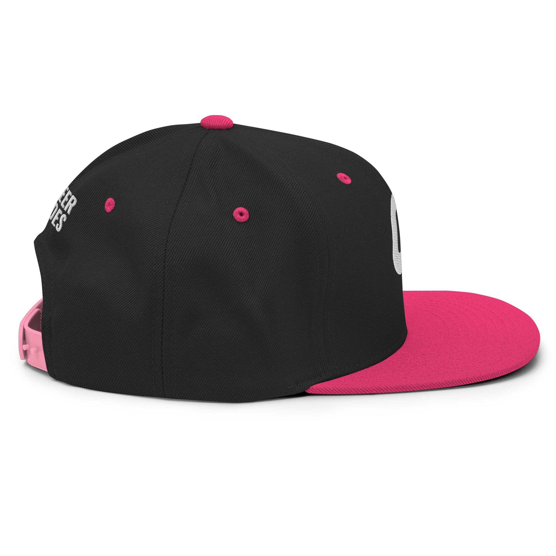 Adult black hat - back view - Cheer Dudes