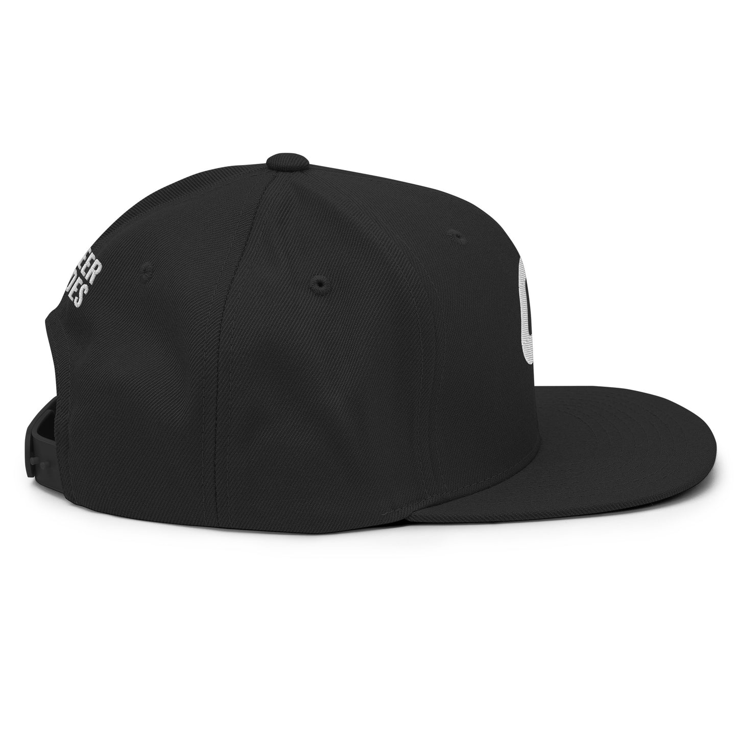 Adult black hat - back view - Cheer Dudes