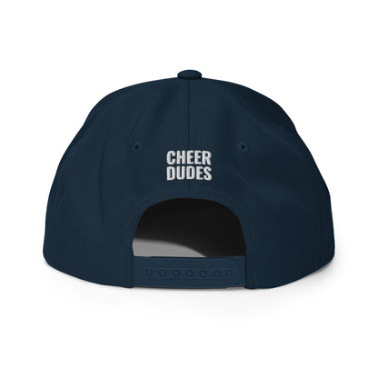 Adult navy hat - back view - Cheer Dudes