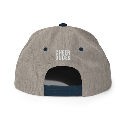 Adult navy hat - back view - Cheer Dudes