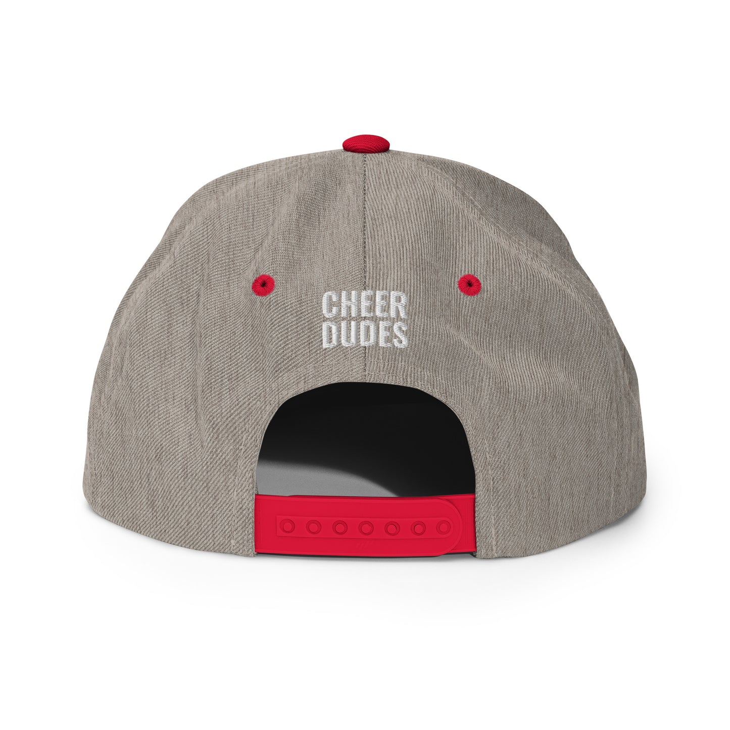 Adult red hat - back view - Cheer Dudes