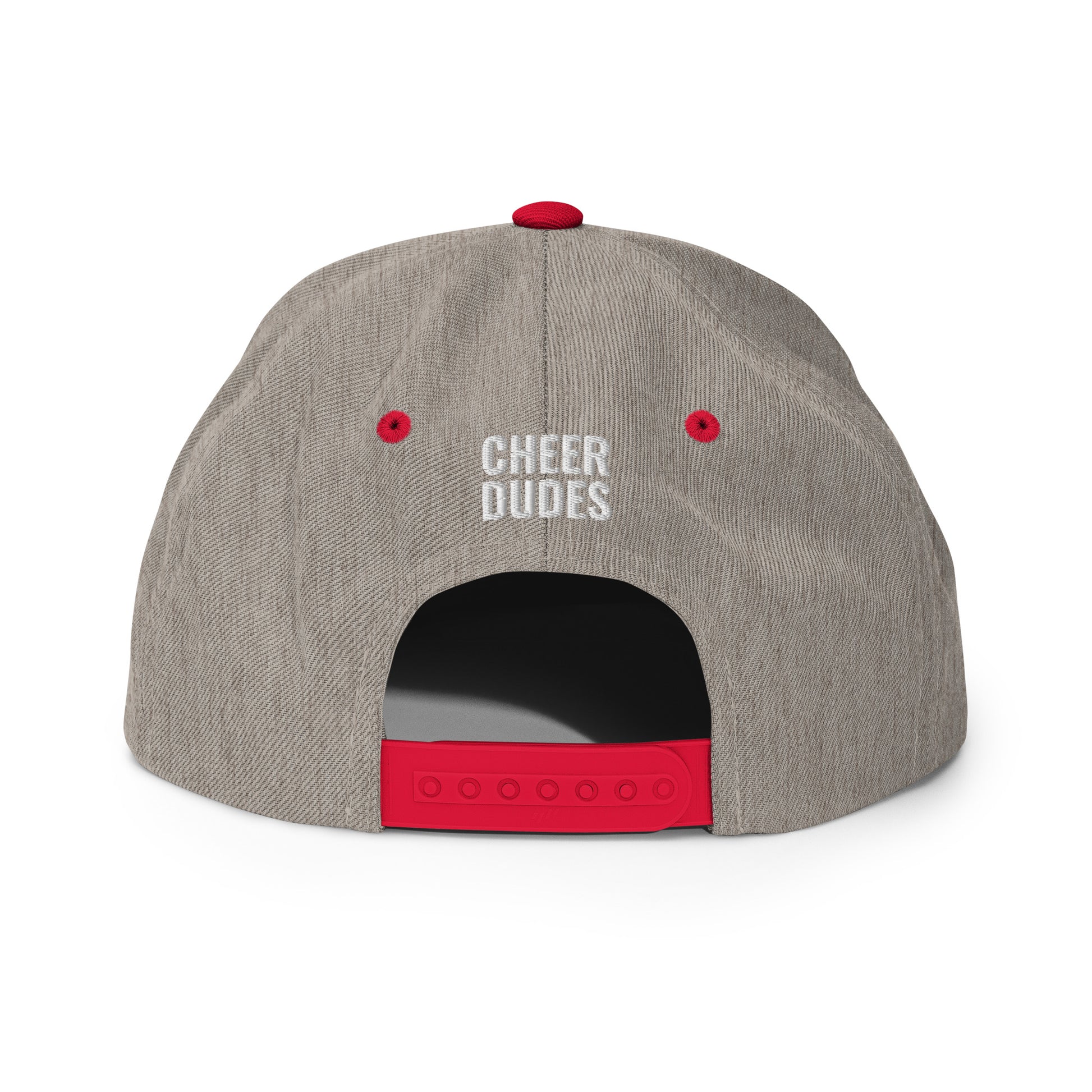 Adult red hat - back view - Cheer Dudes