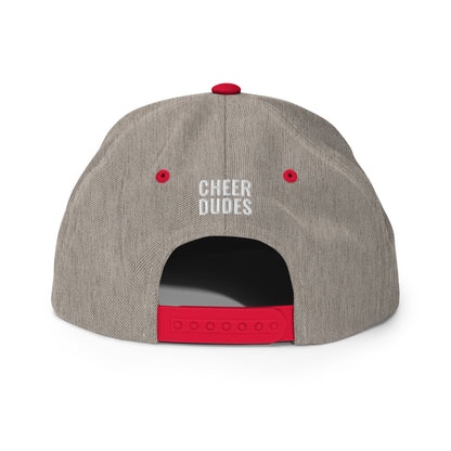 Adult red hat - back view - Cheer Dudes