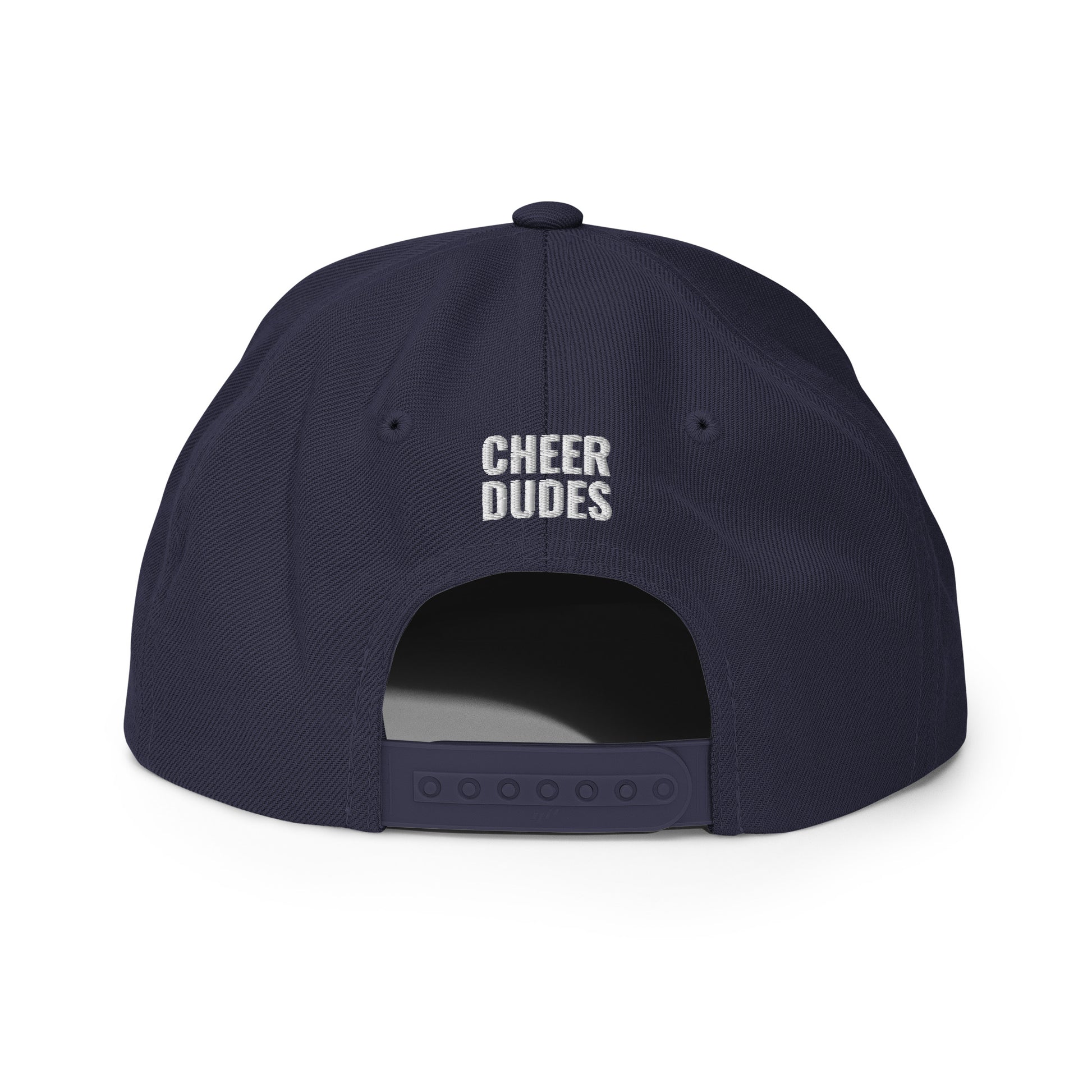 Adult navy hat - back view - Cheer Dudes