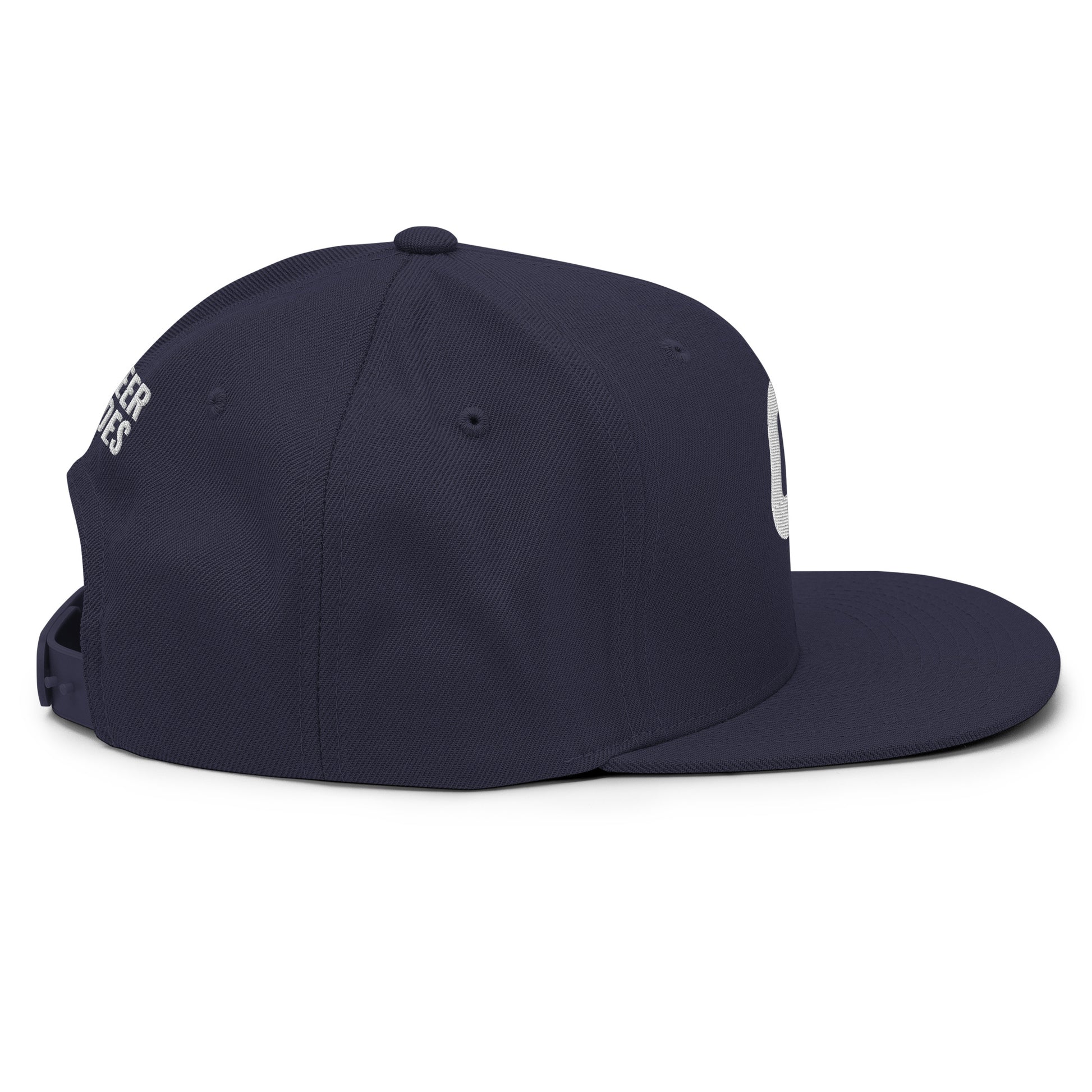 Adult navy hat - back view - Cheer Dudes