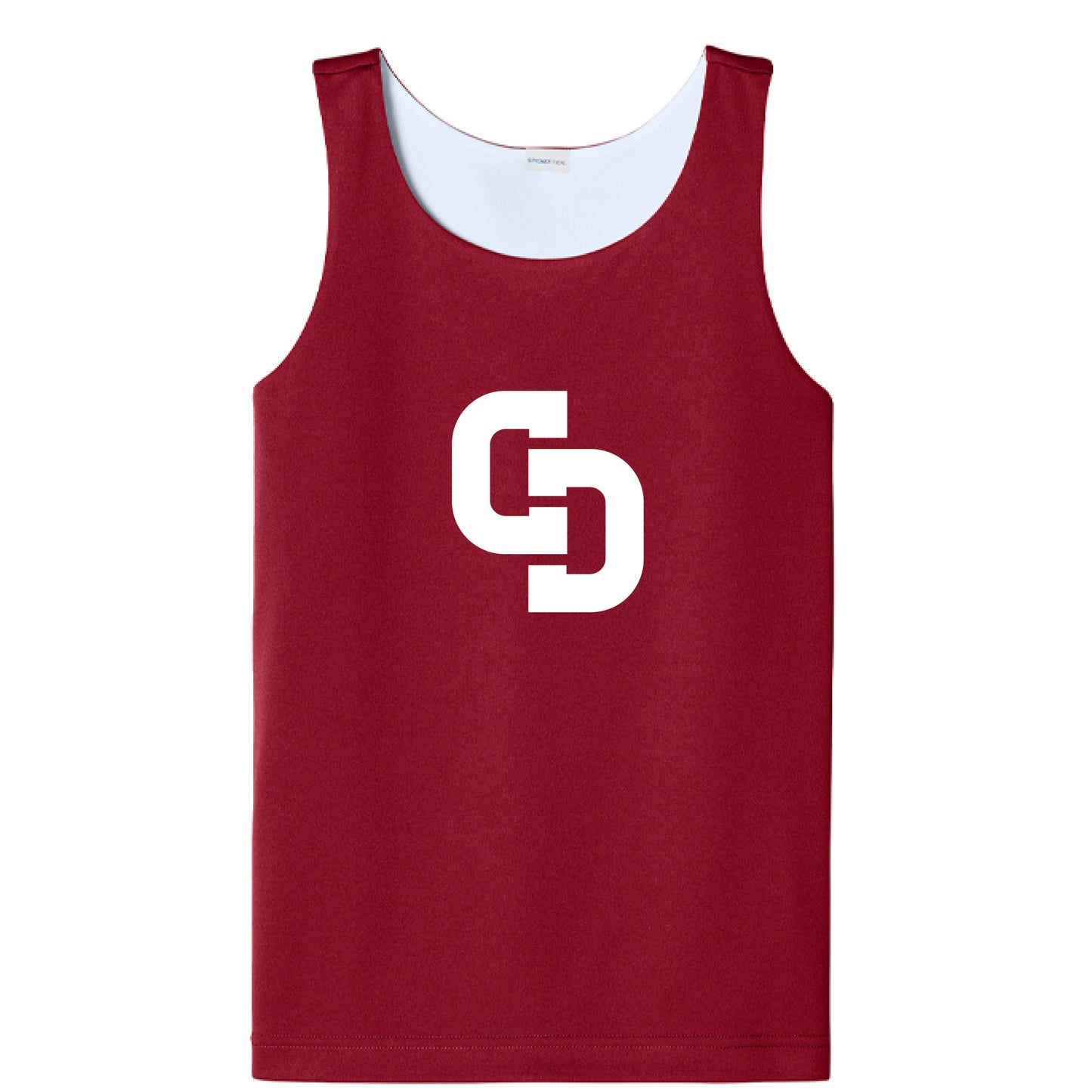 Deep Red/ White - FRONT