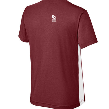 Maroon/ White - BACK