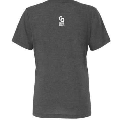 Solid Dark Grey Triblend - BACK